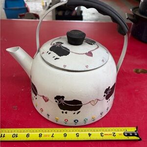 Charming Sheep Design Teapot - Black and White